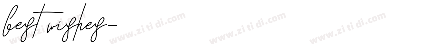 best wishes字体转换